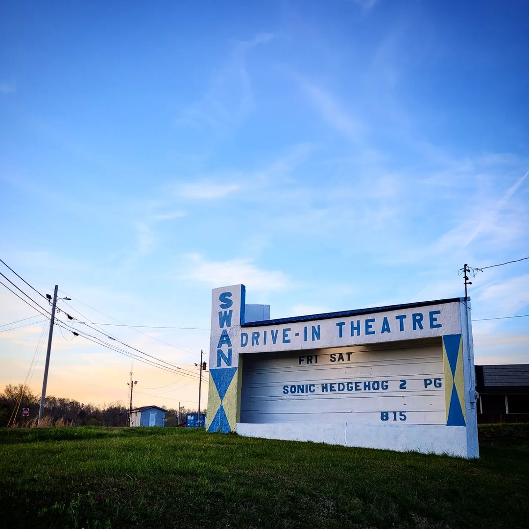 Enjoying a Movie at Swan DriveIn in Blue Ridge Blue Sky Cabin Rentals